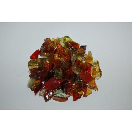 American Specialty Glass Recycled Chunky Glass, Sunshine Mix - Small - 0.25-0.5 in. - 25 lbs LSUNSHIS-25